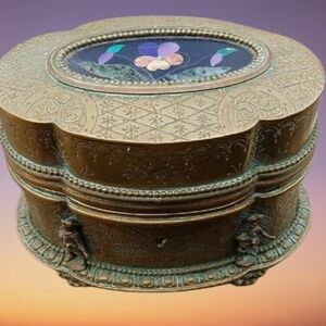 French Tahan Pietra Dura Casket Box